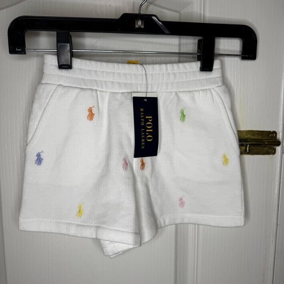 Ralph Lauren Other - Ralph Lauren Polo Kids White Shorts with Colorful Embroidery